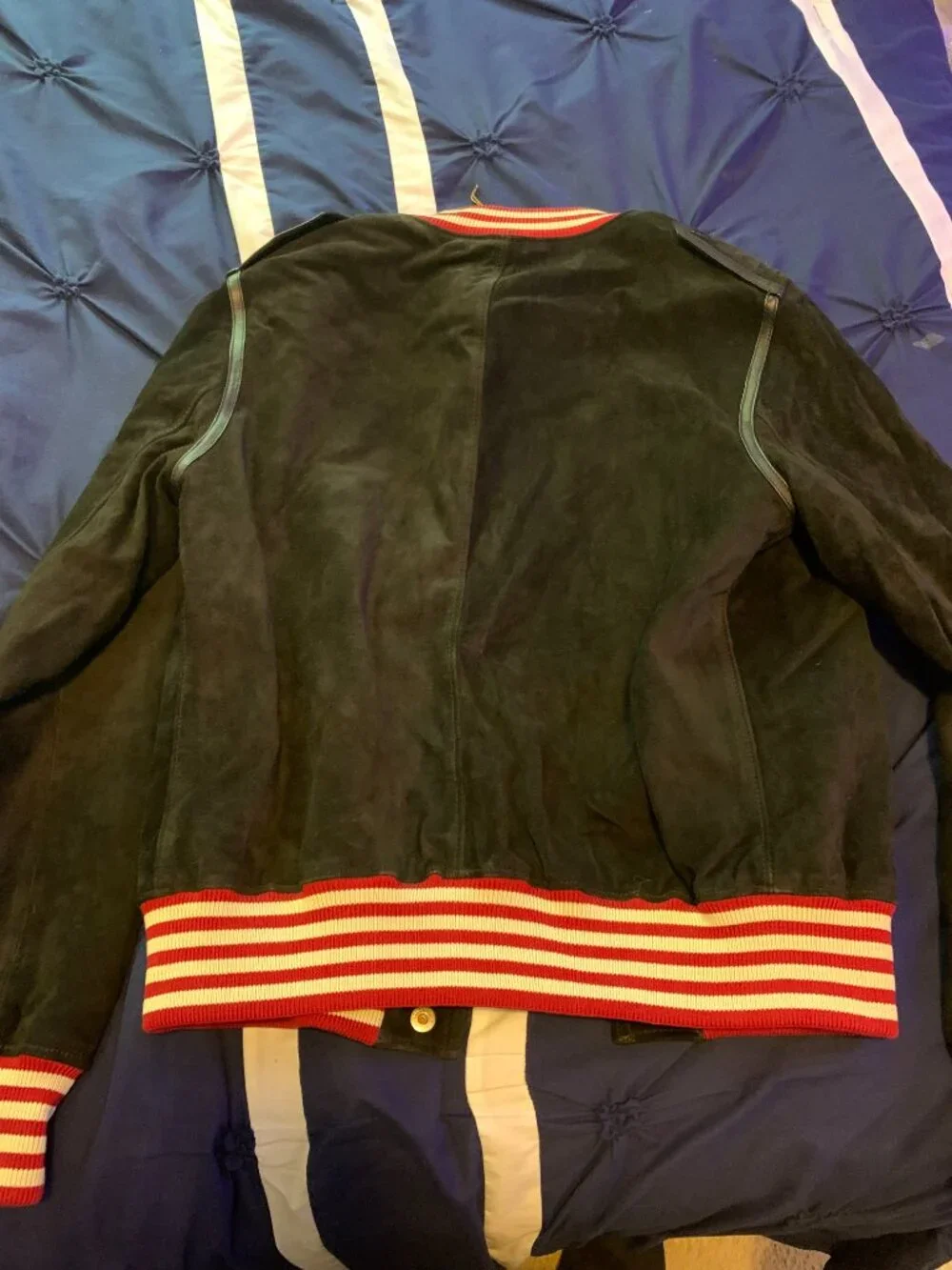 Gucci Varsity Signature studded jacket size 54.